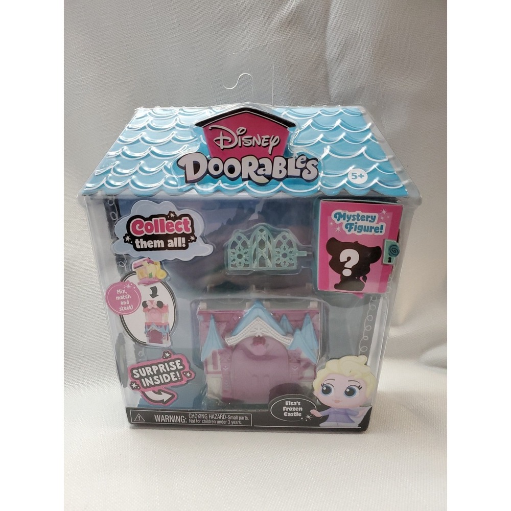 Disney Doorables ⭐ Elsa's Frozen Castle ⭐W/ Exclusive Elsa & Surprise Figure New - Picture 1 of 4
